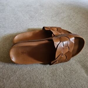 Frye Brown Leather Sandals